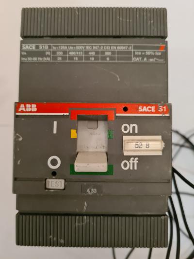 ABB SACE S1B. автоматичний вимикач на 125А. Вживаний