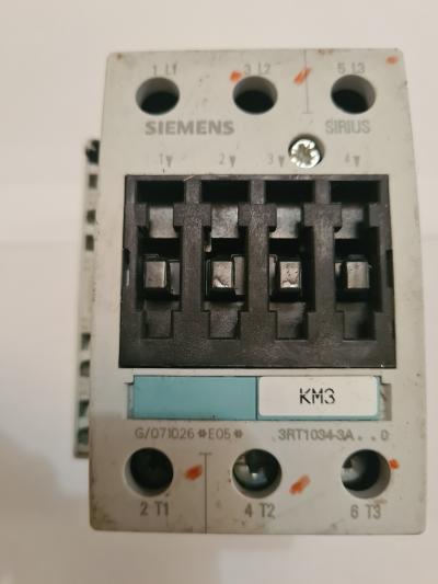 Siemens 3RT1034-3A. Контактор на 15кВт з котушкою на 24В та 220В. Вживаний