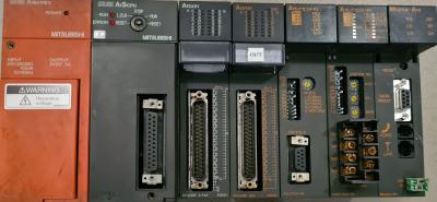 Mitsubishi melsec A1s61peu+A1scpu+A1sx81+A1sy81+A1sj71c24-r2+A1sj71c24-r4+modem. Центральний процесор з модулями. Вживаний