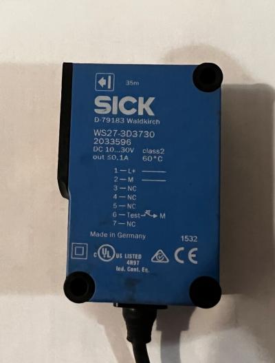 SICK WS27-3D3730. Фотоелектричний датчик. Вживаний