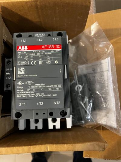 ABB AF185-30-11 Contactor 48-130V. Контактор на 185А з котушкою від 48 до 130V. Новий