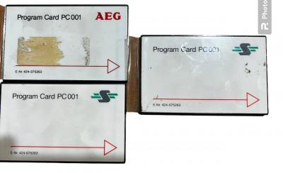 PC 001 PROGRAMMKARTE. Eine Speicherkarte. Verwendet