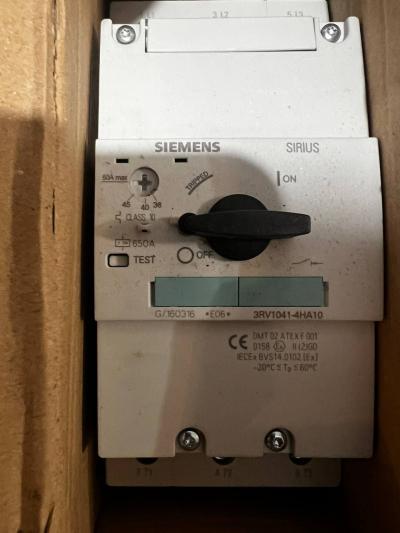 Siemens 3RV1041-4HA10. Motorschutzschalter. Neu