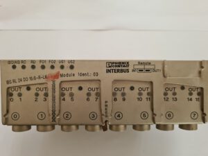 Phoenix contact IBS RL 24 DO16/8-R-Lk. Цифровий модуль на 16 виходів. Вживаний