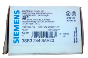 SIEMENS 3SB3244-6AA20 Індикаторна лампа червона, 24В