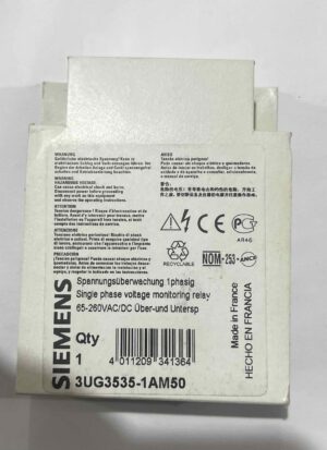Siemens 3UG3535-1AM50. Реле контролю напруги 65-260VAC/DC. Нове