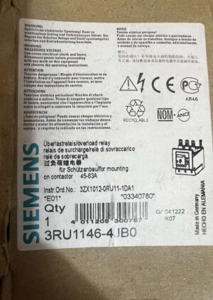 Siemens 3RU1146-4JB0. Теплове реле 45-63А. Новий