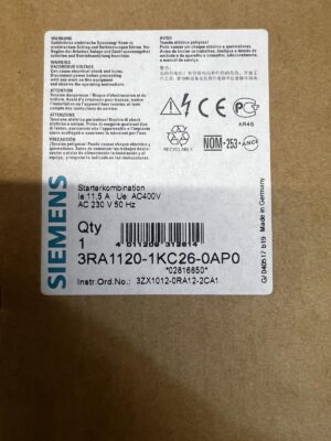 Siemens 3RA1120-1KC26-0AP0. Фідерна збірка Контактор 25А+АЗД 9-12.5А. Новий