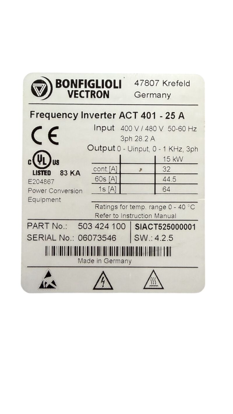Bonfiglioli ACU 401-22FA 2
