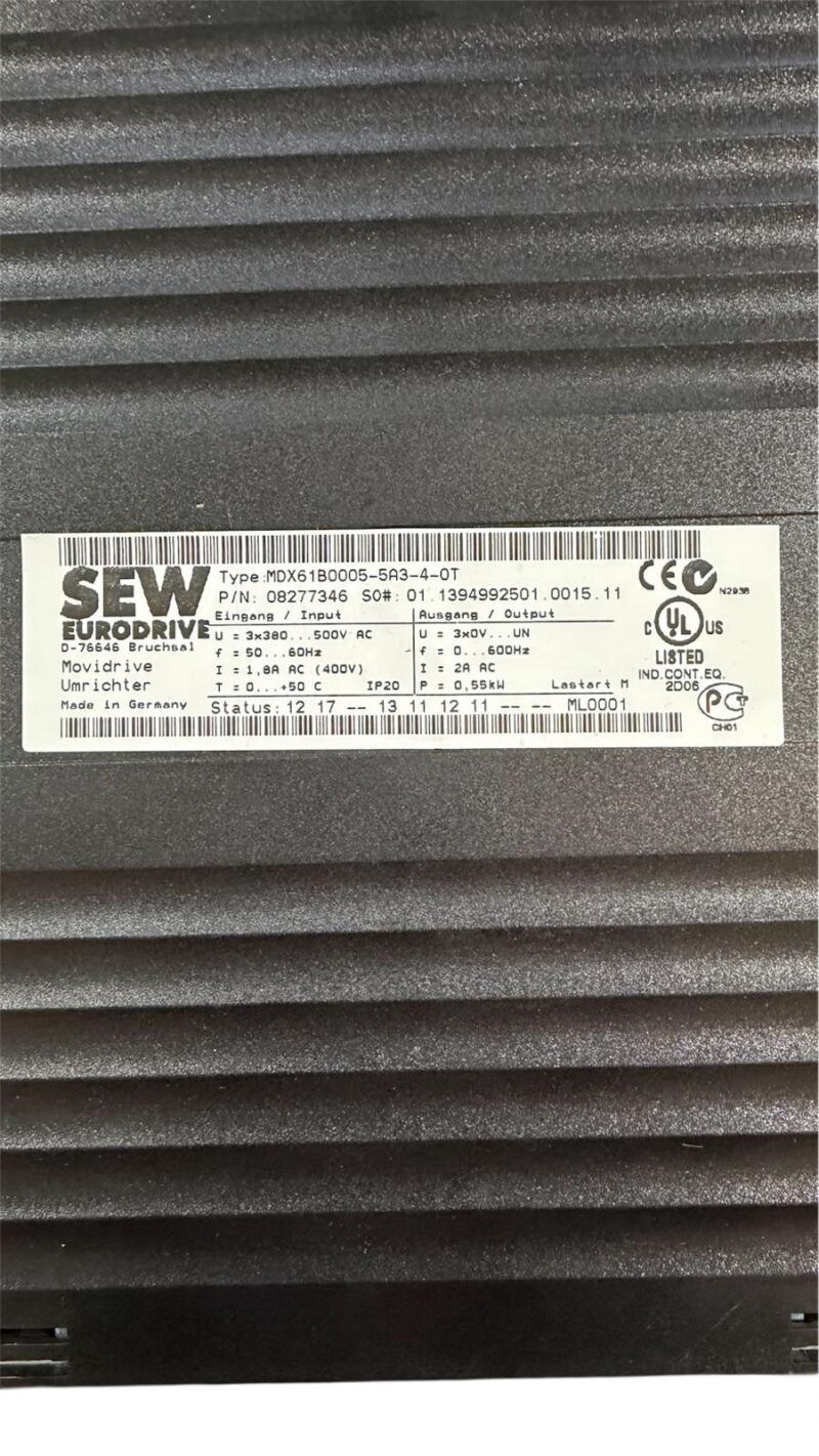 SEW-EURODRIVE MDX61B0005-5A3-4-0T