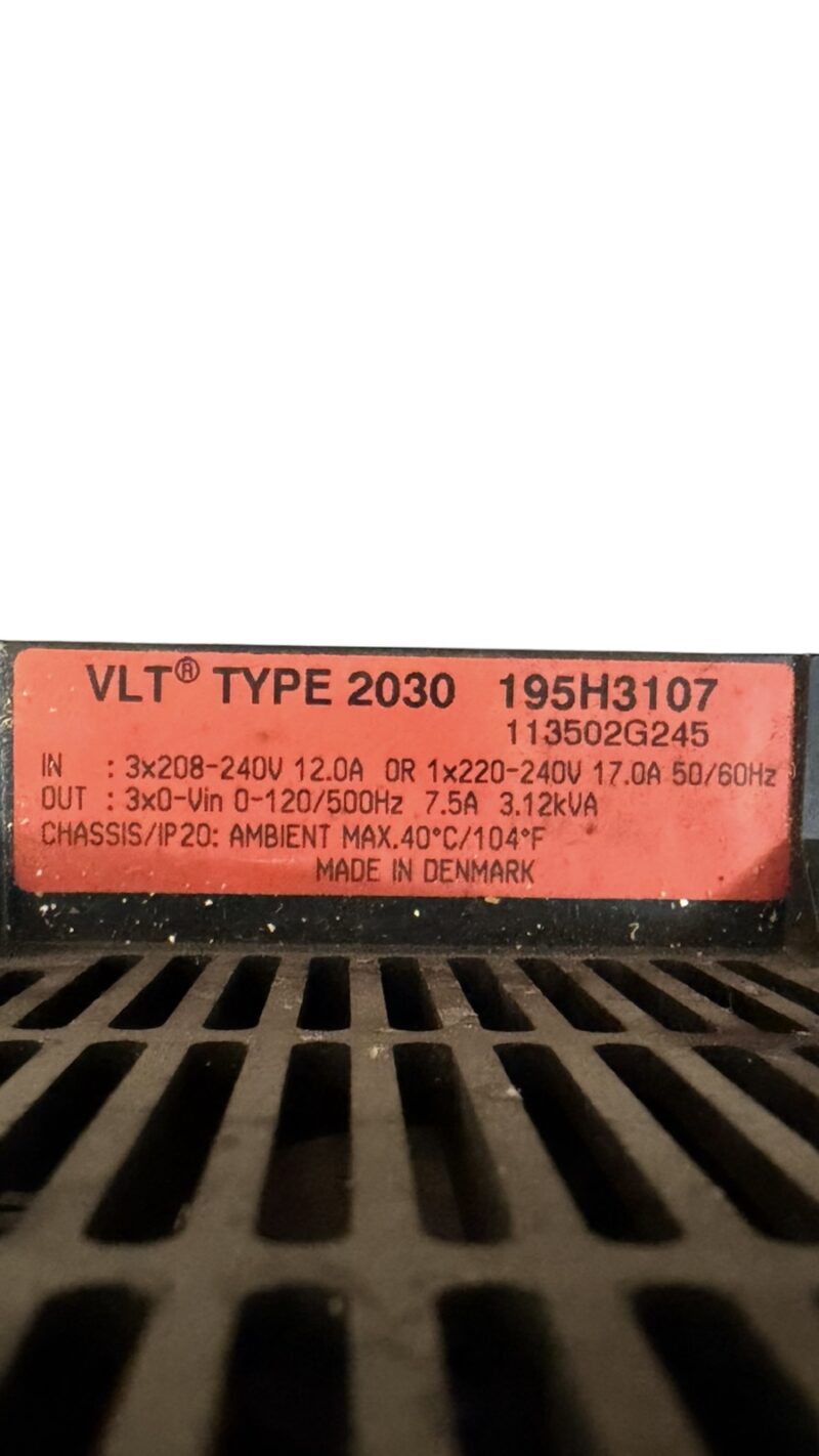 Danfoss VLT 2030 195H3107 2
