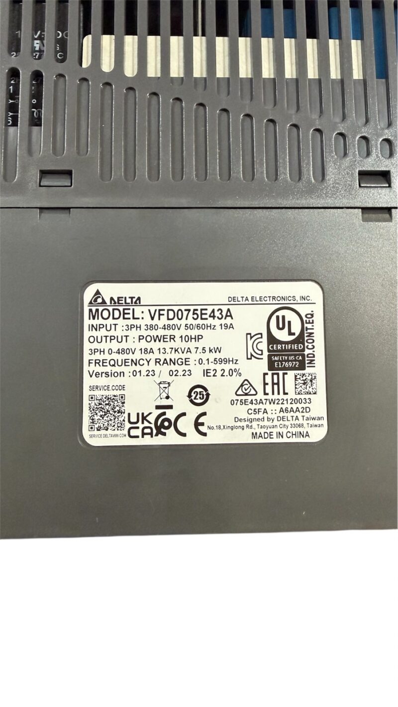 Delta Electronics VFD075E43A 2