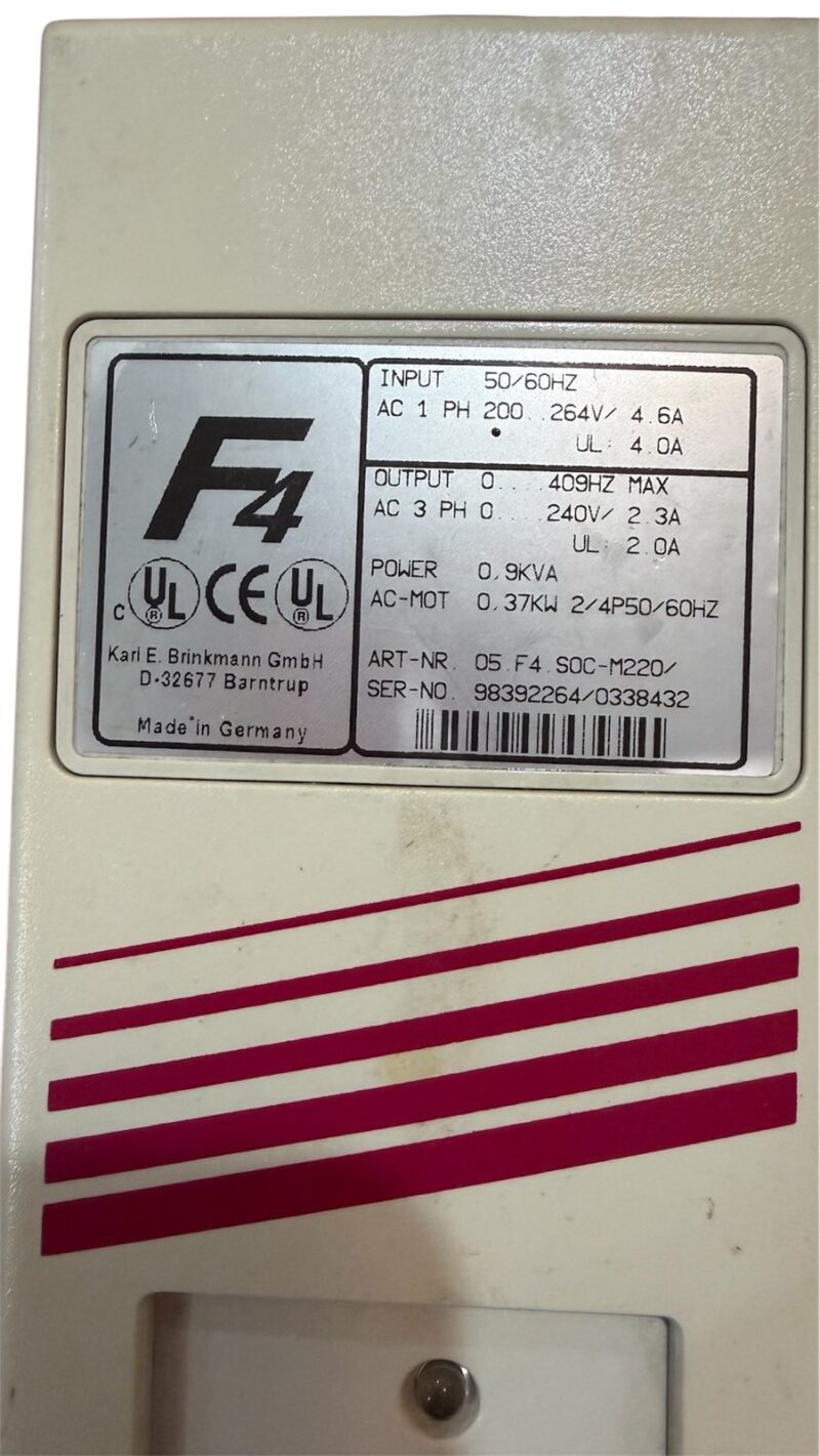 KEB COMBIVERT 05.F4.S0C-M220 2