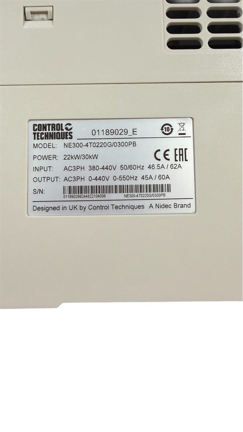 Nidec (Control Techniques) NE300-4T0220G0300PB 2