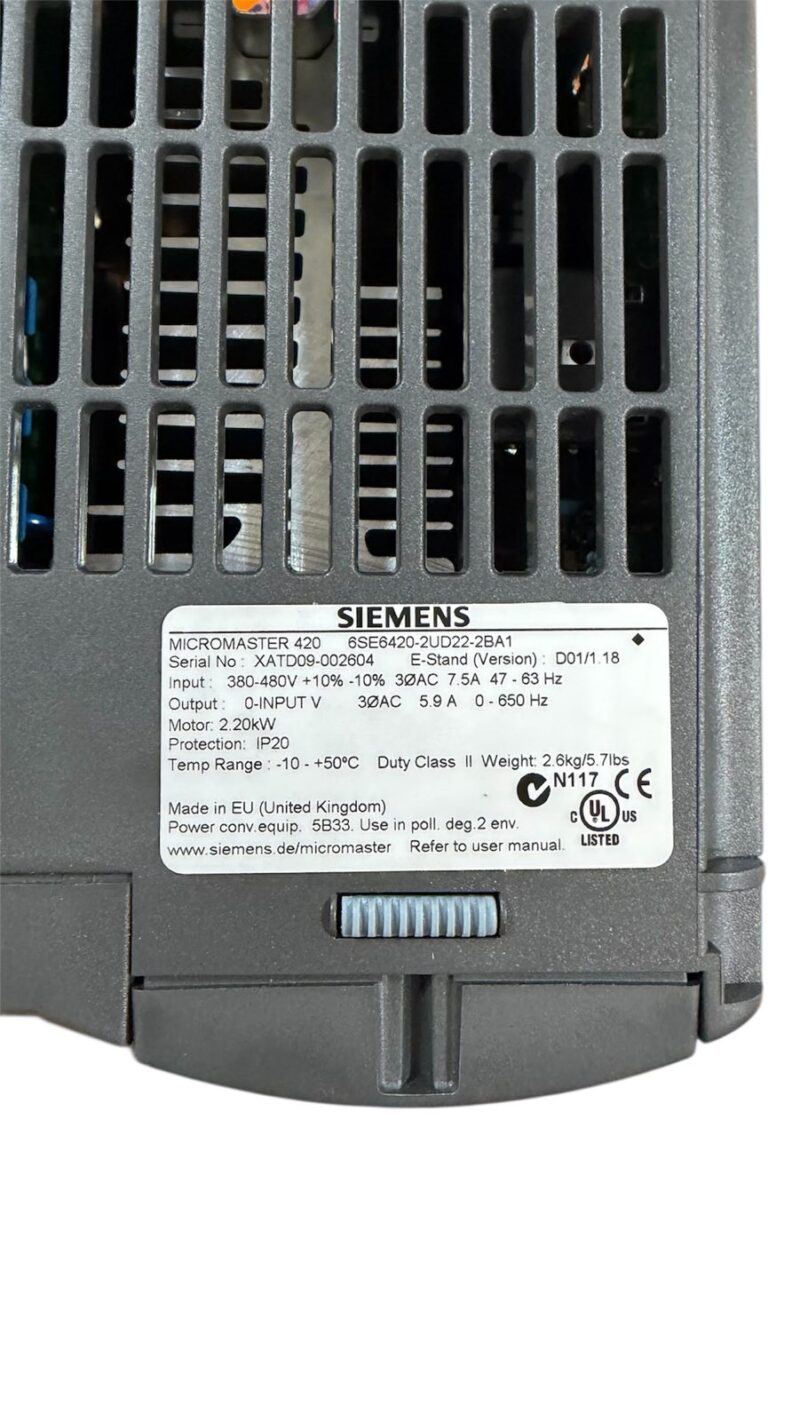 Siemens 6SE6420-2UD22-2BA1 2