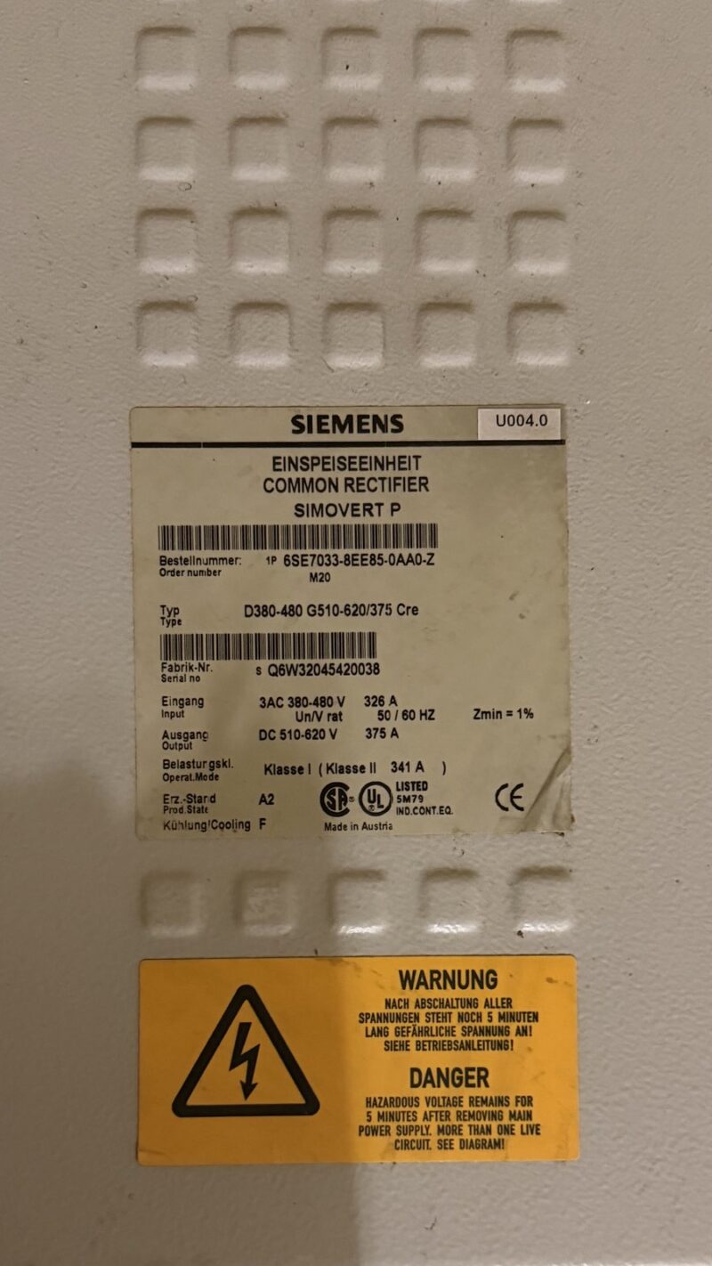 Siemens 6SE7031-2TF60-Z