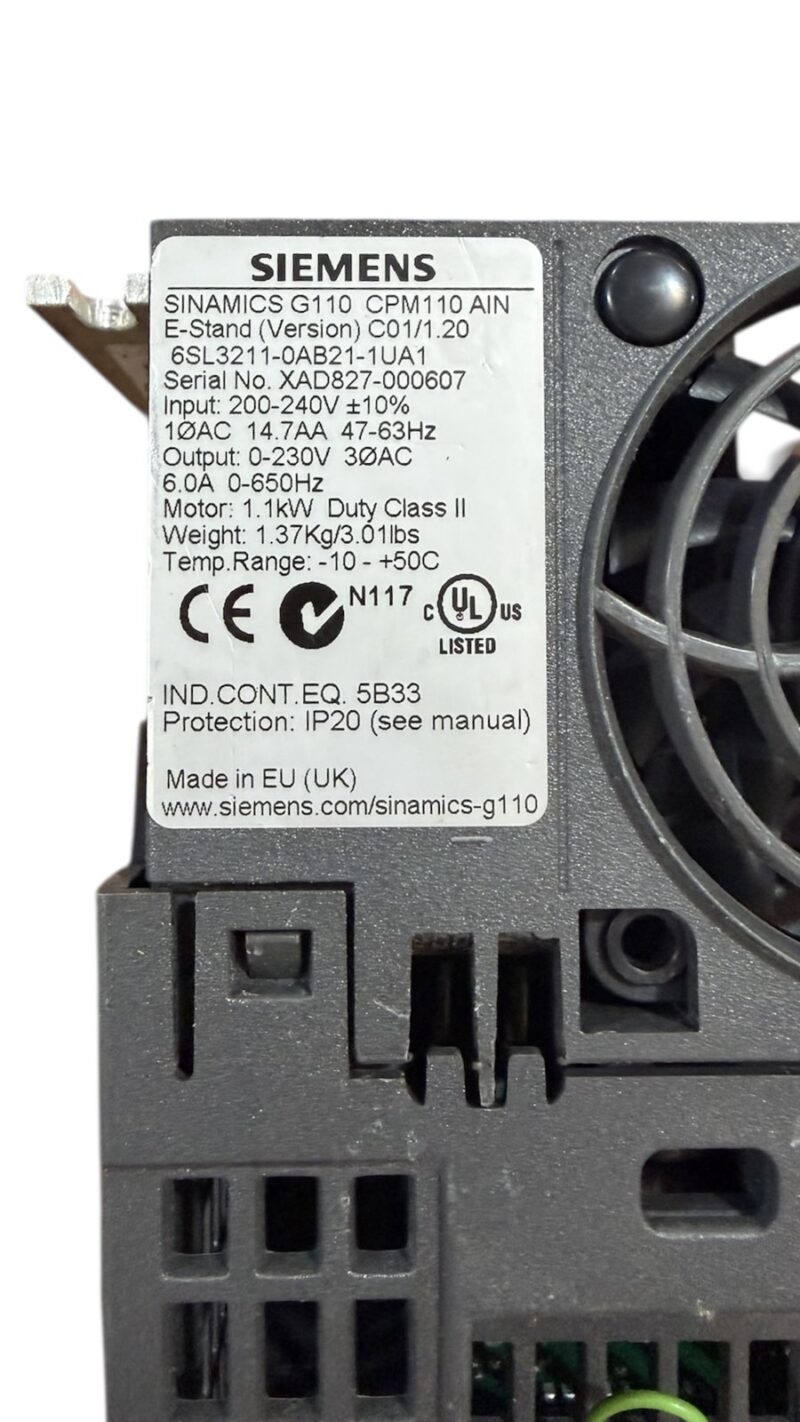 Siemens 6SL3211-0AB21-1UA1