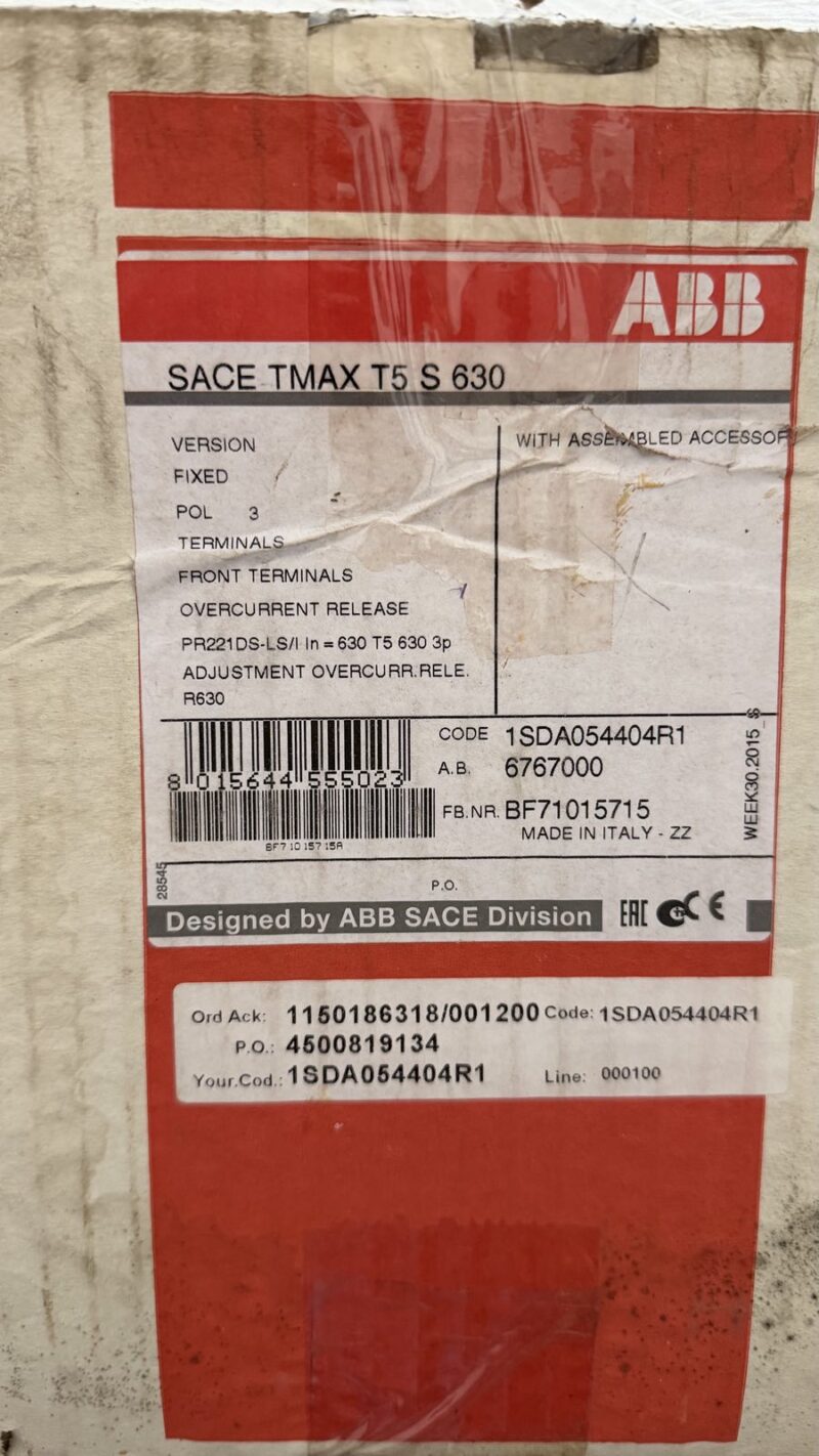 ABB SACE Tmax T5S 630