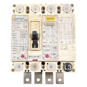 Автоматичний вимикач (MCCB) чотириполюсний (номін.струм 50 А) серії 3VF3, Siemens 3VF3112-1HL41-0AA0