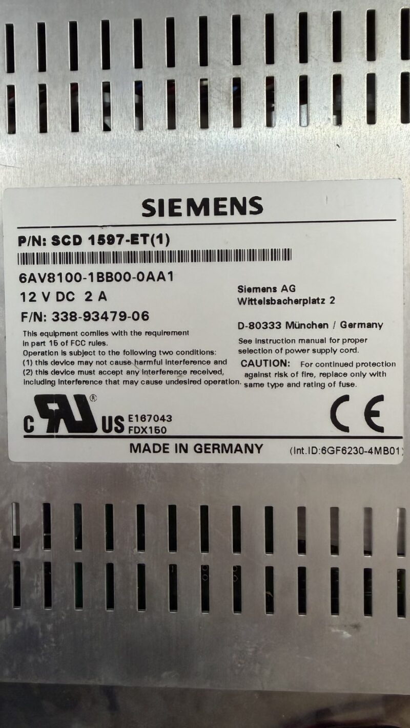 Siemens 6AV8100-1BB00-0AA1 1