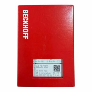 2-канальний аналоговий вхідний термінал EtherCAT, Beckhoff EL3702