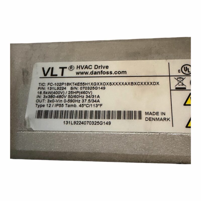 Danfoss FC-102P18KT4E55H1XGXXOXSXXXXAXBXCXXXXDX